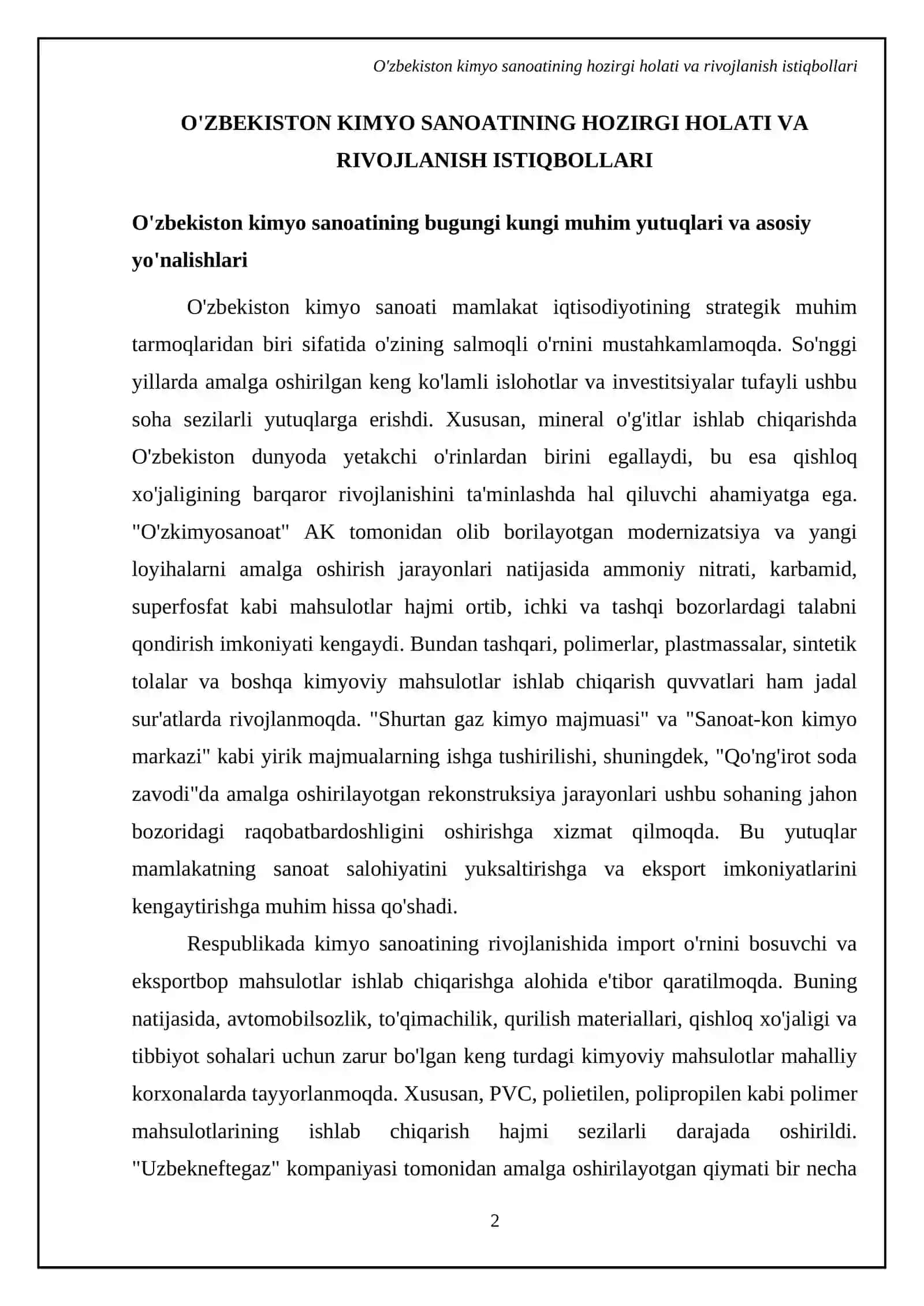 Respublikadagi kimyoviy ishlab chiqarish korxonalari 4