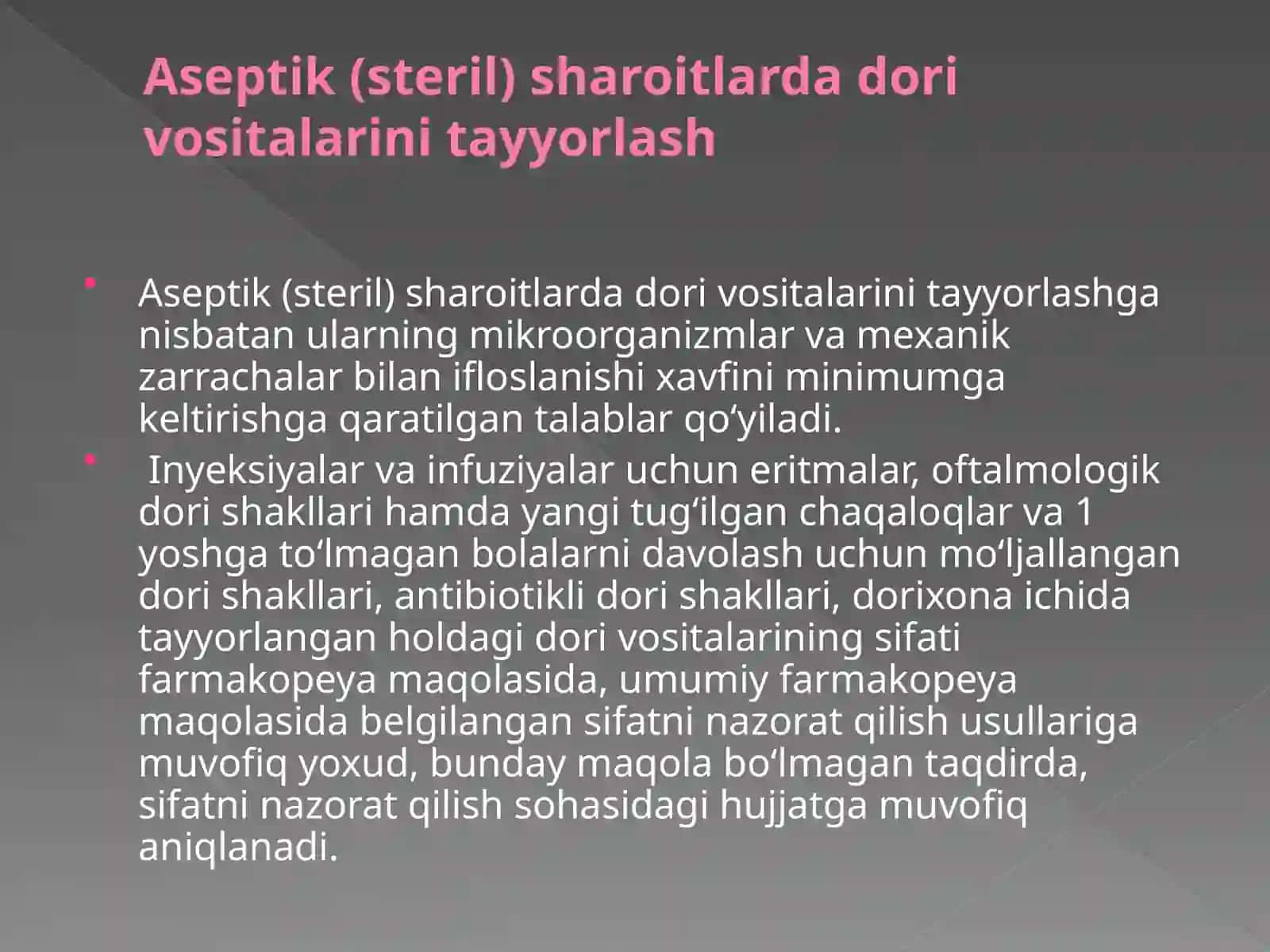 Yangi avlod dori vositalari yaratishda biotexnolokik usullardan foydalanish 4
