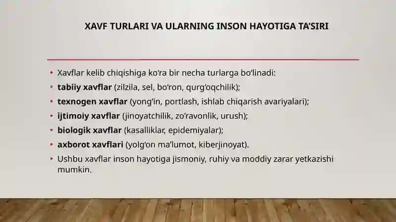 Xavfsiz hayot 4
