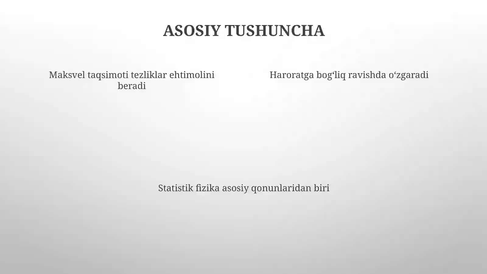 Maksvel taqsimoti 4