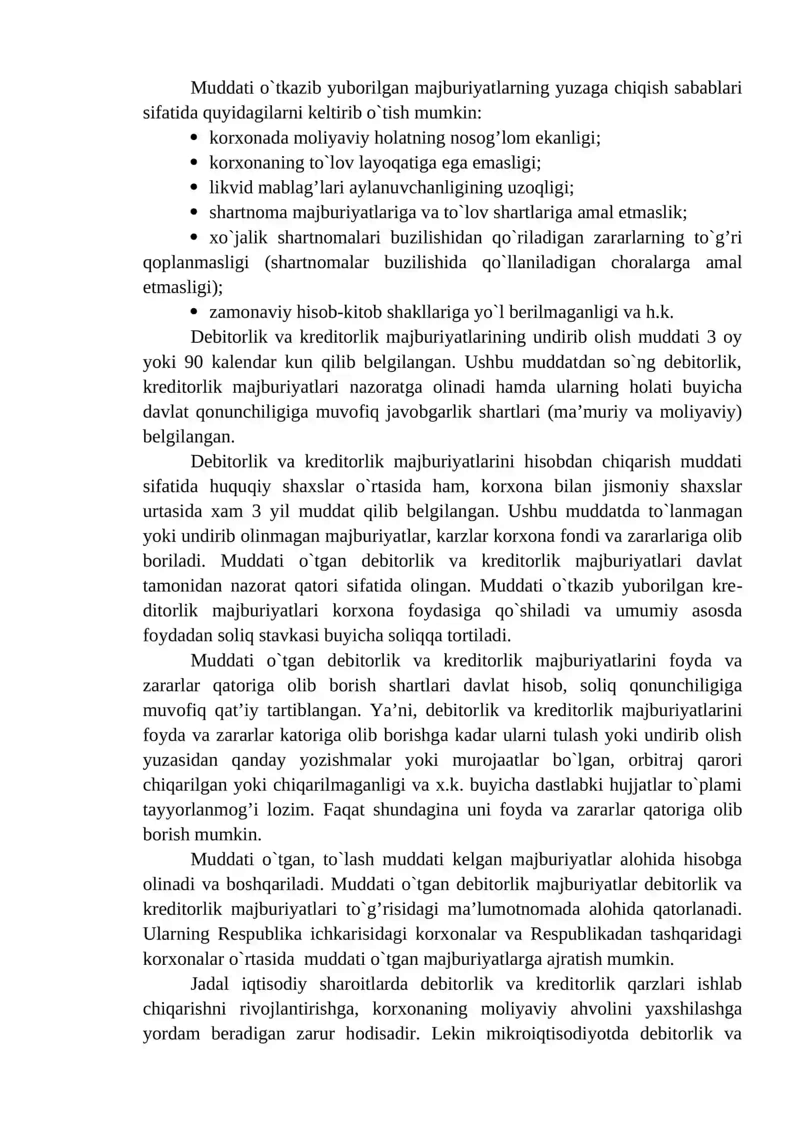 Debitorlik va Kreditorlik Qarzlarini Boshqarish 4