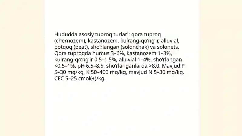 Hududlarning ishlab chiqarish salohiyatini rivojlantirish uchun tabiiy sharoitlar va tabiiy resurslar 4