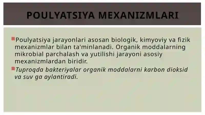 Poulyatsiya haqida talimot 4