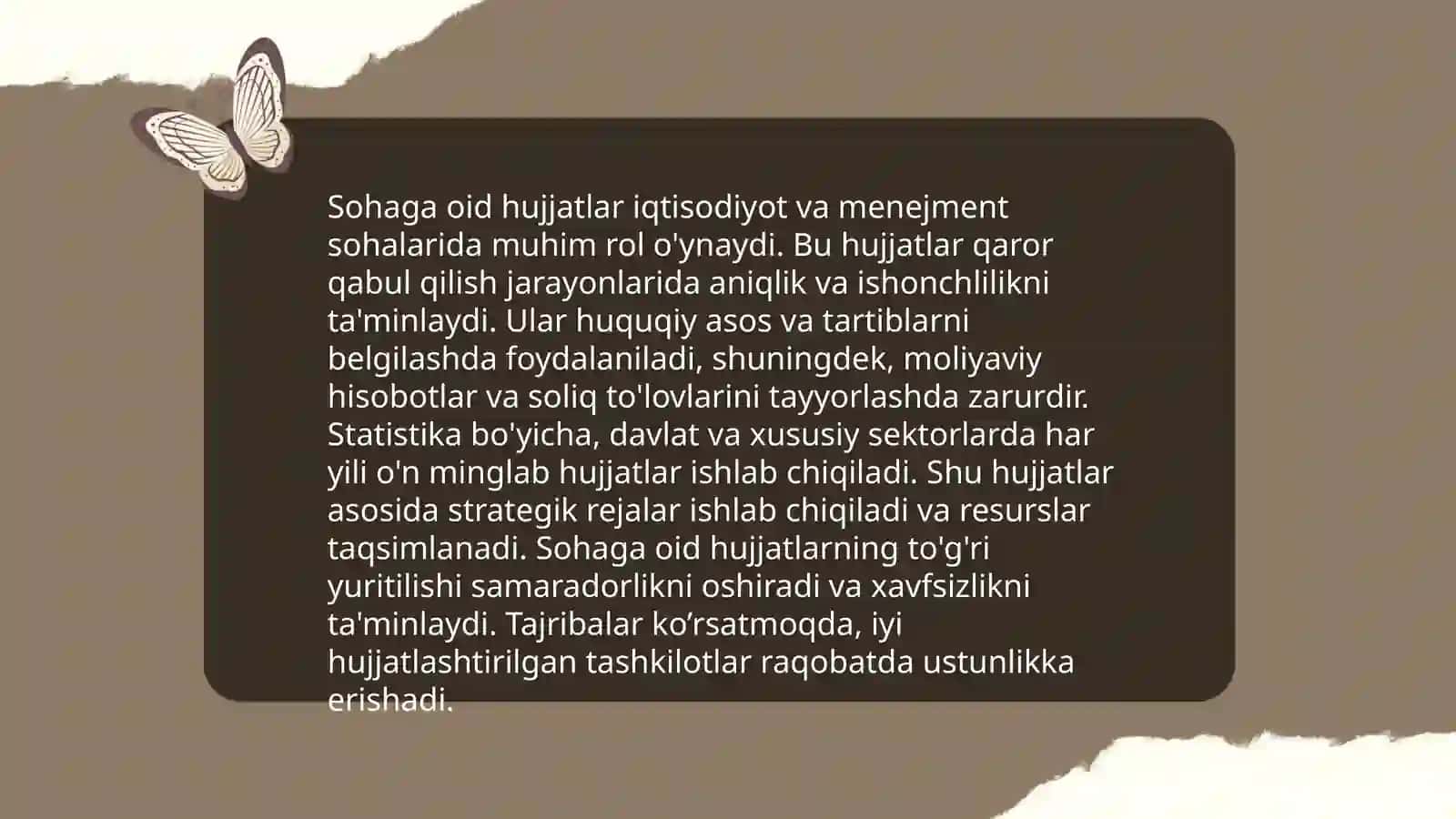 Sohaga oid hujjatlar bilan tanishish 4