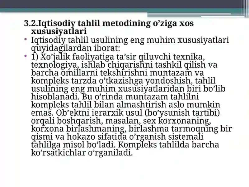 IQTISODIY TAHLILNING METODI VA UNDAQOʼLLANILADIGANANAVIY USULLAR 4