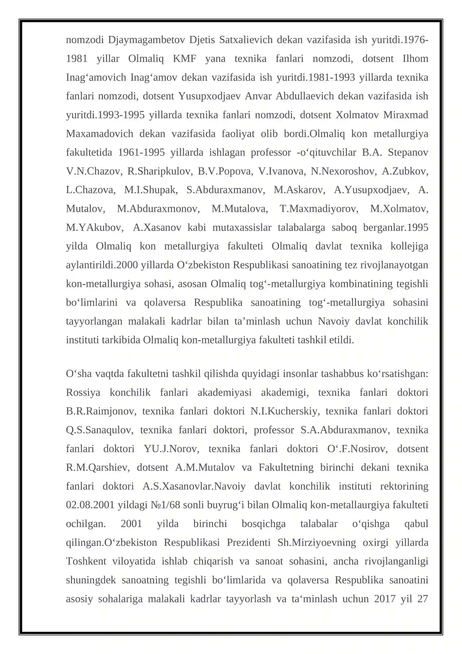 Qimmatbaho metallarni o’zgaruvchan ishlab chiqarish sharoitida qayta ishlash texnologik jarayonini boshqarish 4