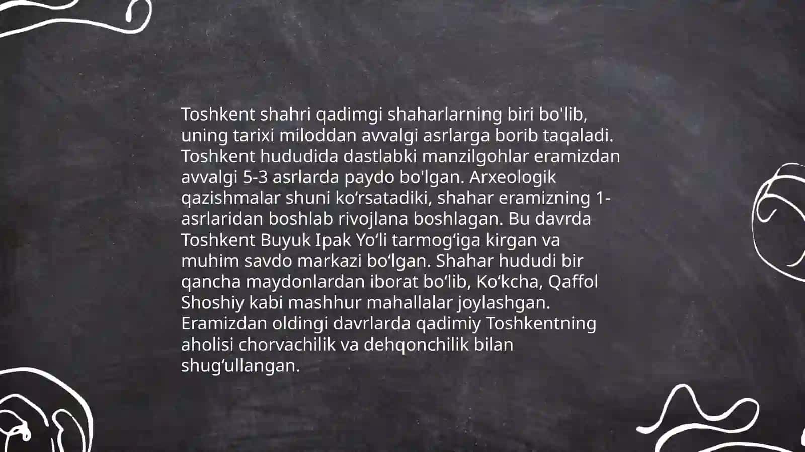 Toshkent shahri tarixi va rivojlanish tarixi 4