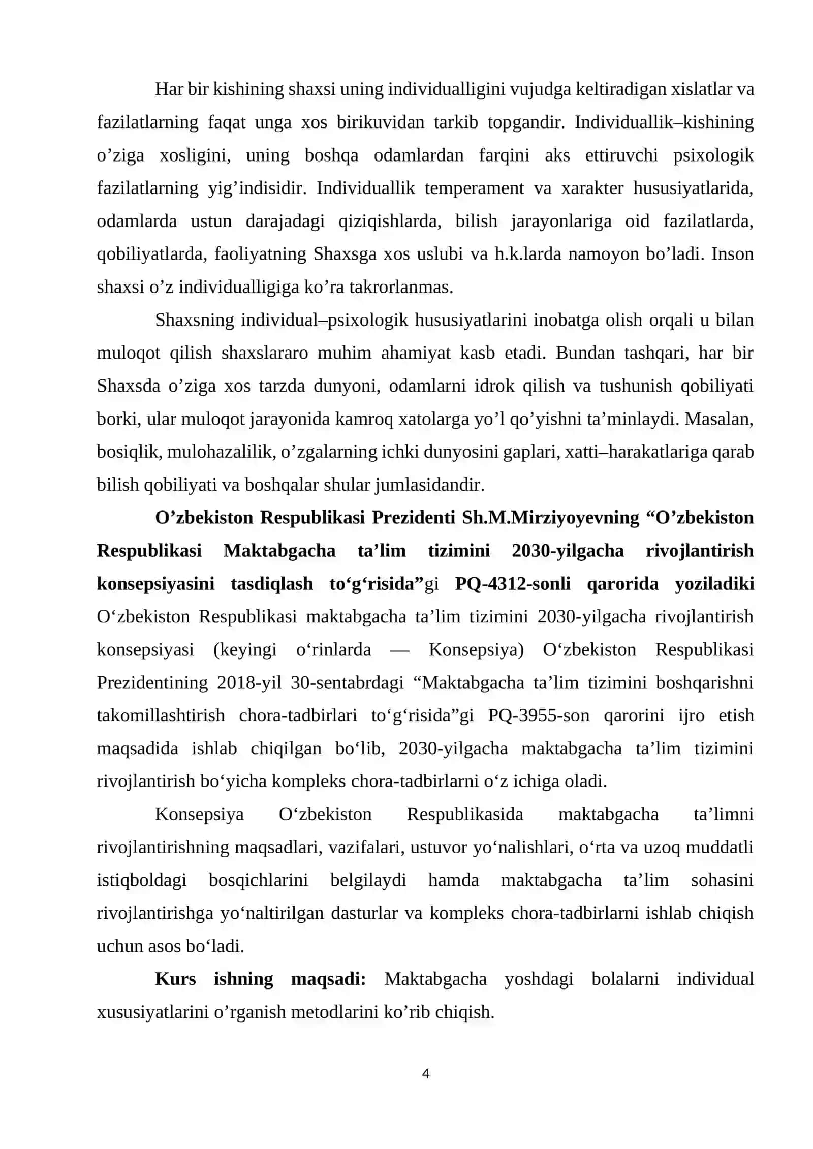 Maktabgacha yoshdagi bolalarni individual xususiyatlarini o’rganish metodlari 4