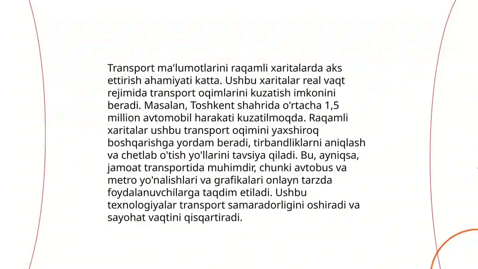 Transport infratuzilmasini rejalashtirishda GAT roli 4