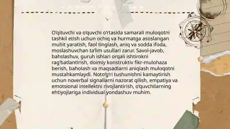 Pedagogik muloqat va Pedagogik qobiliyatlar 4
