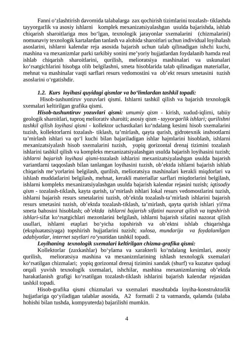 "ZAX QOCHIRISH TARMOQLARINI TOZALASH-TIKLASH ISHLARINI TASHKIL QILISH" 4
