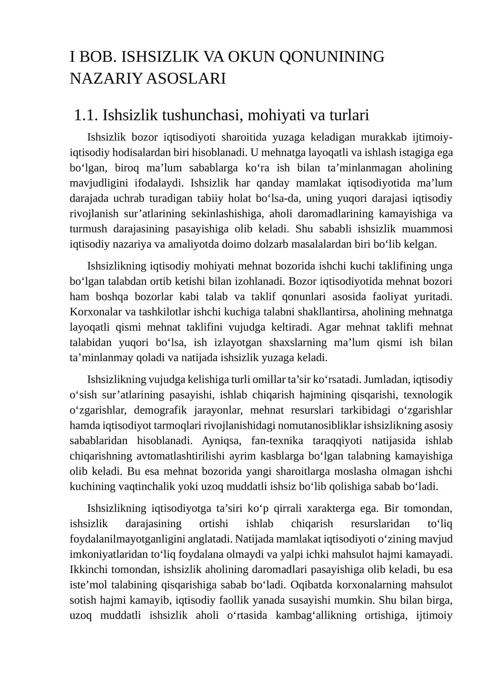Dinamik modellarida ishsizlik va Okun qonuni 4