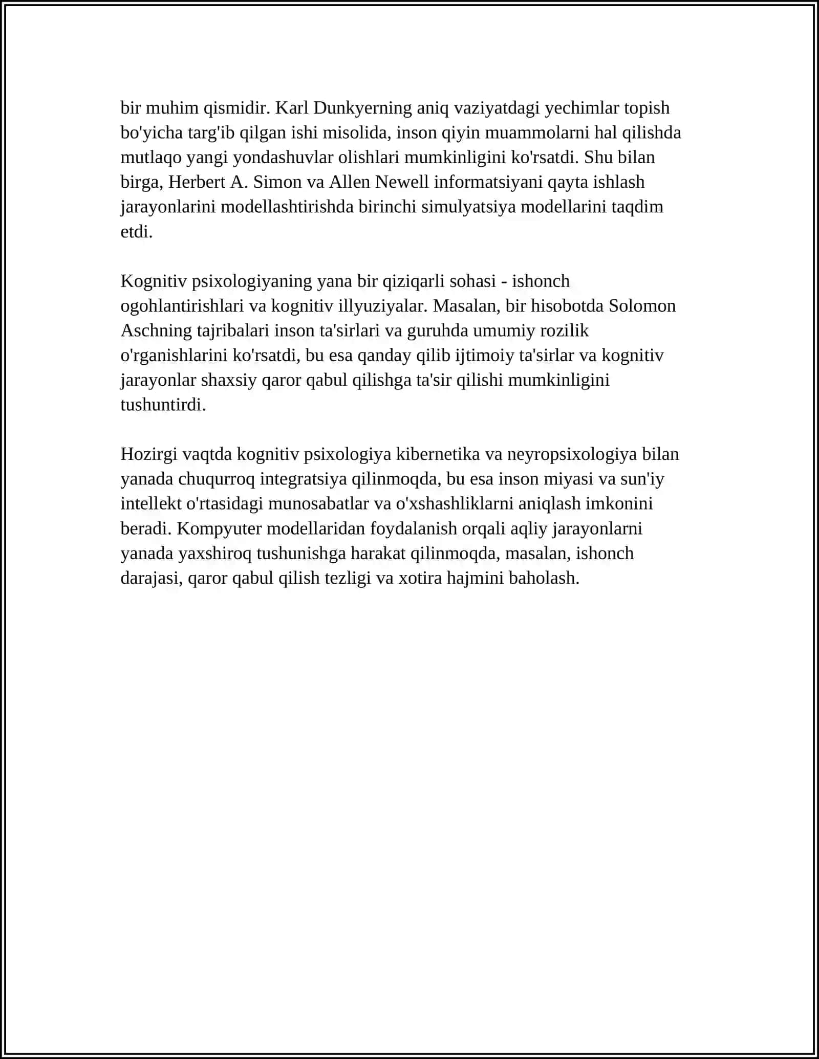 HOZIRGI ZAMON PSIXALOGIYASINING TARMOQLARI VA TADQIQOT METODLARI 4