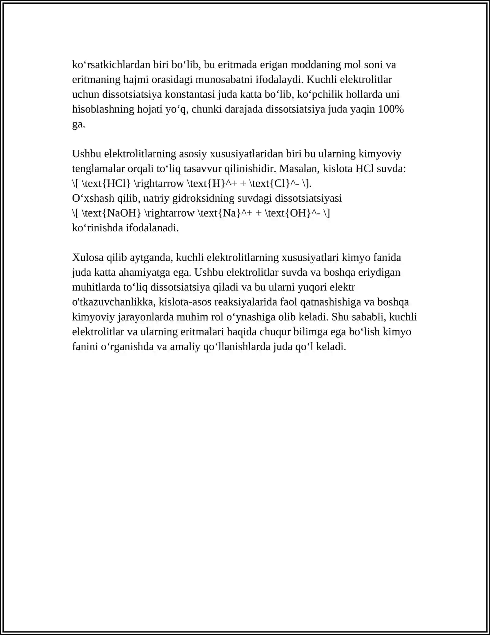 KUCHLI ELEKTROLIT ERITMALARINING ELEKTROSTATIK NAZARIYASI 4