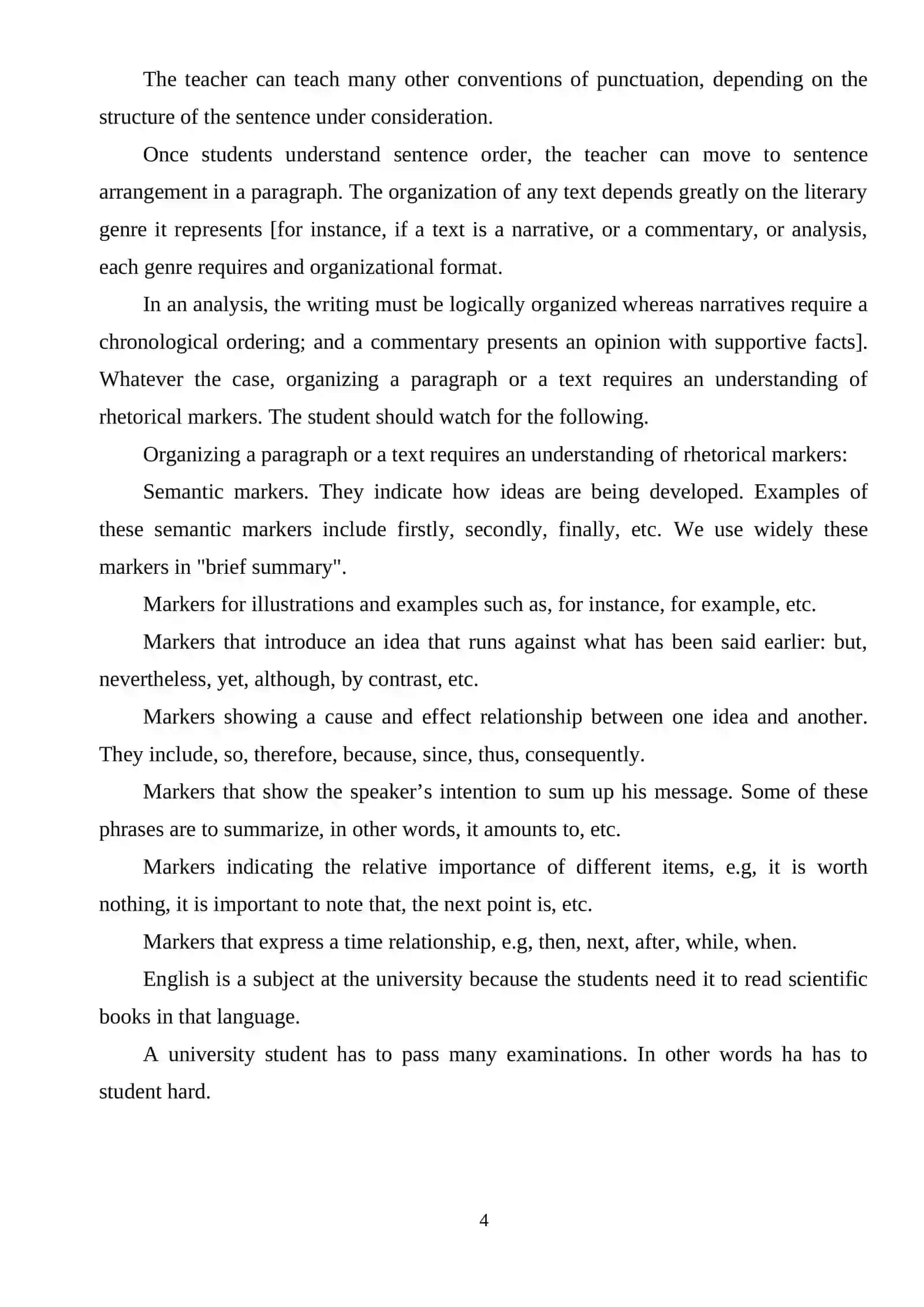 Developing writing skills of A2 level students with an essay 4