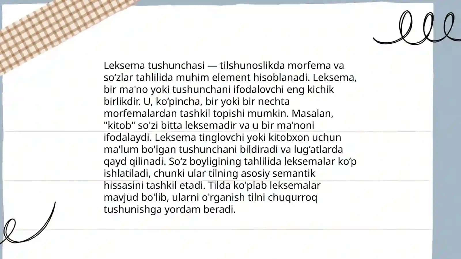 Leksikalogiya va semasiologiya 4