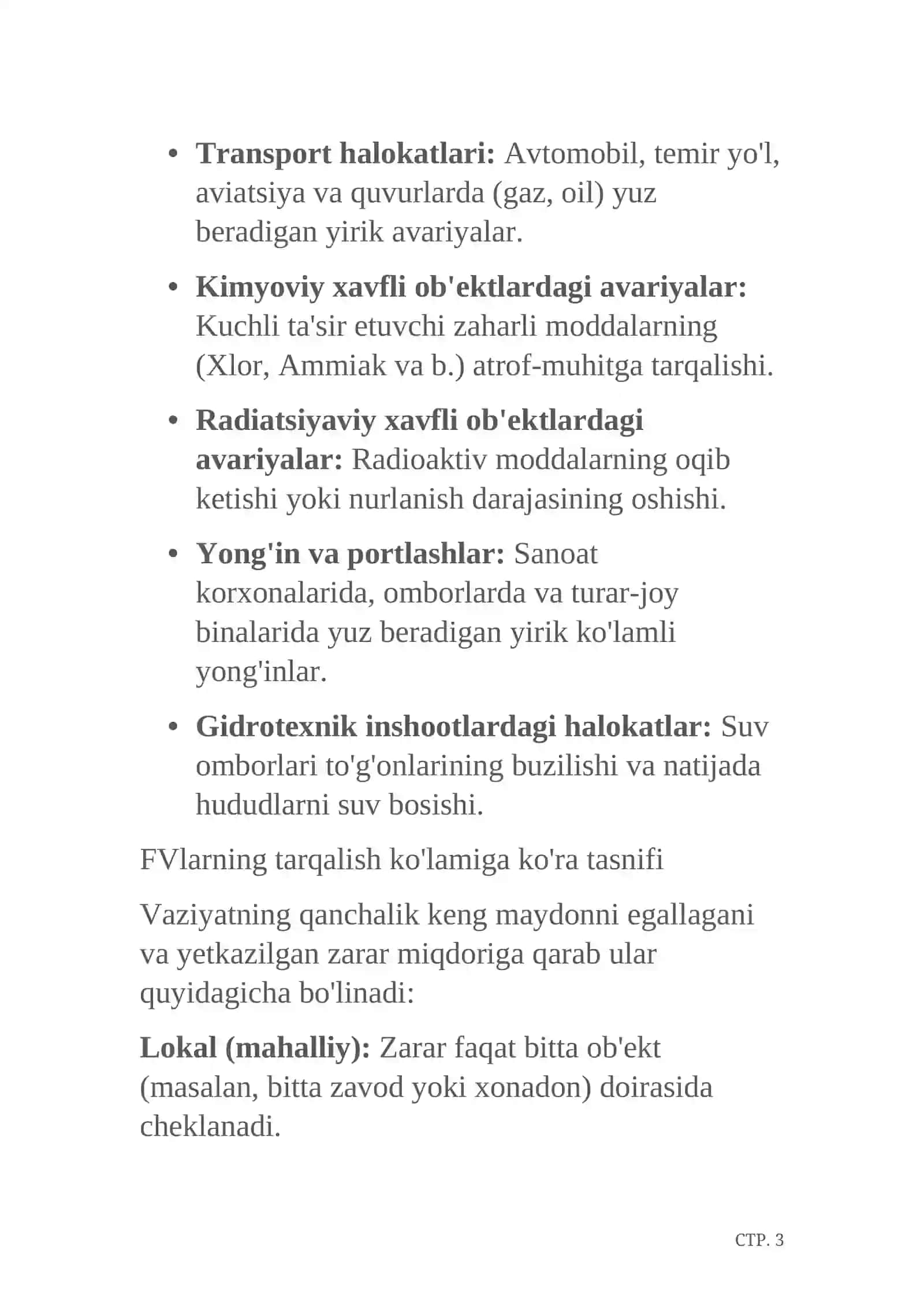 Favqulodda vaziyatlar turlari 4