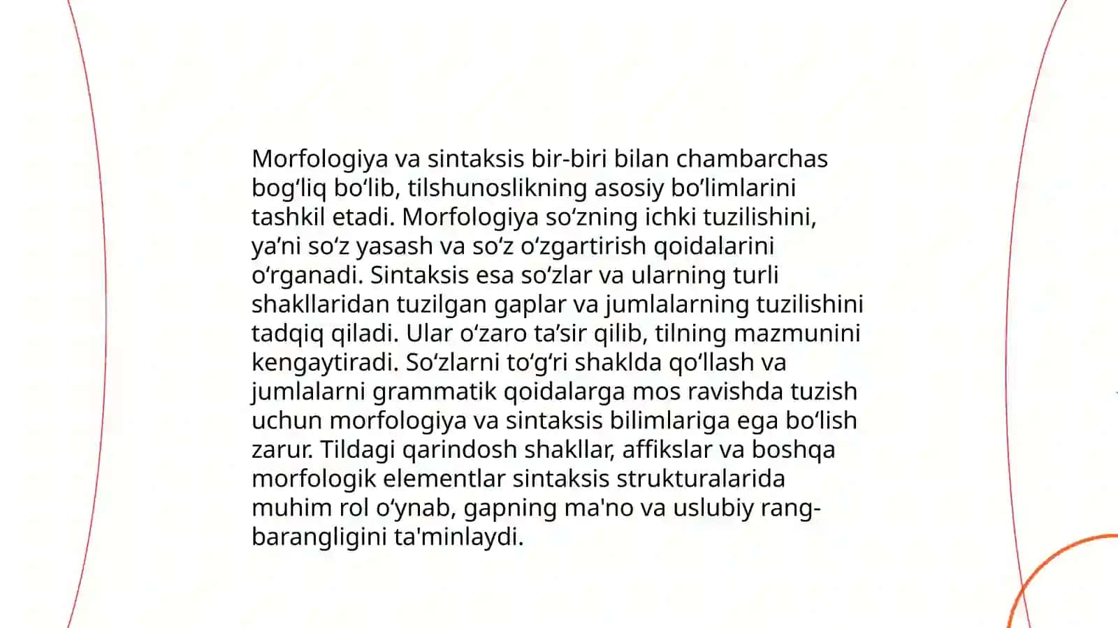 Grammatika -til strukturasini oʻrganuvchi soha sifatida 4