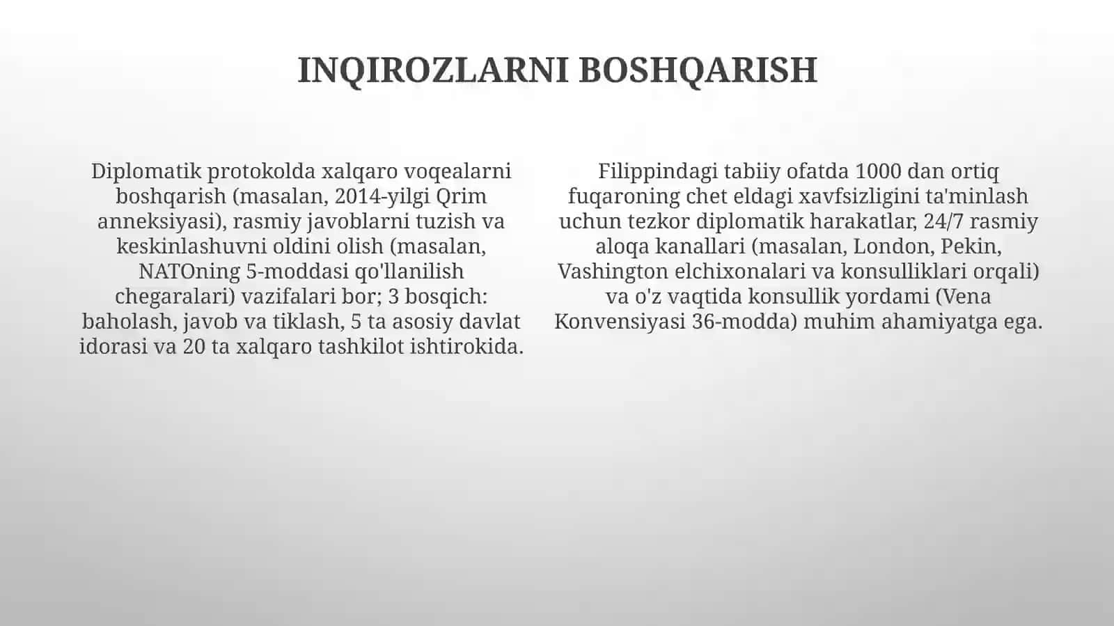 Diplomatik protokolning asosiy funksiyalari va ahamiyati 4
