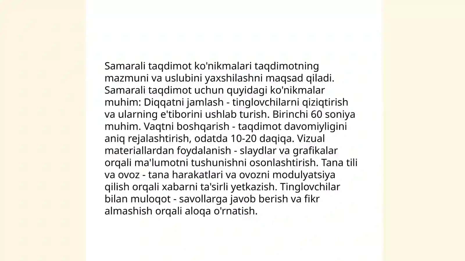 Taqdimotning mohiyati 4