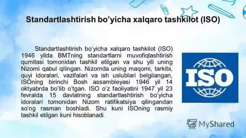 Standartlarni ishlab chiqaruvchi xalqaro tashkilotlar 4