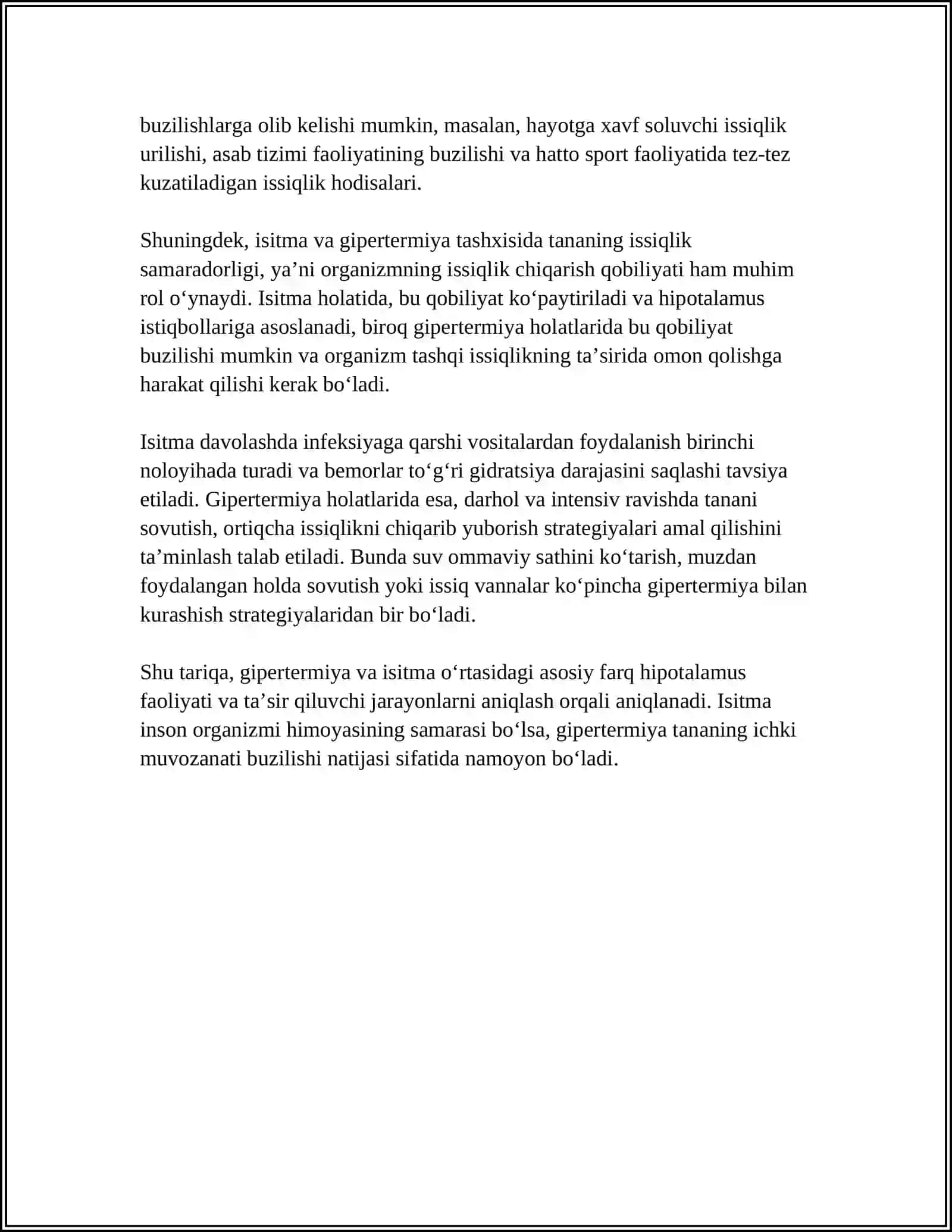 ISITMANING GIPERTERMIYADAN FARQLOVCHI XOSSALARI 4