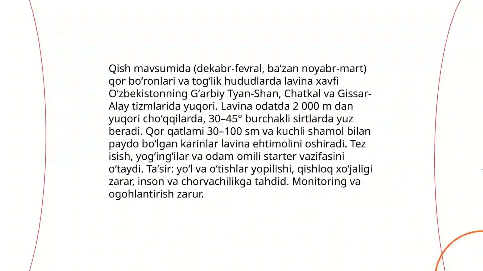 Oʻzbekistonda noqulay metereologik hodisalar 4