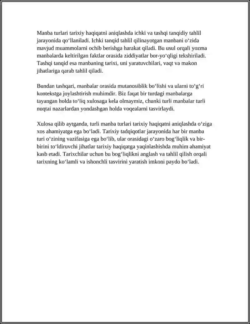 MANBA VA TARIXIY HAQIQAT O‘RTASIDAGI BOG‘LIQLIK 4