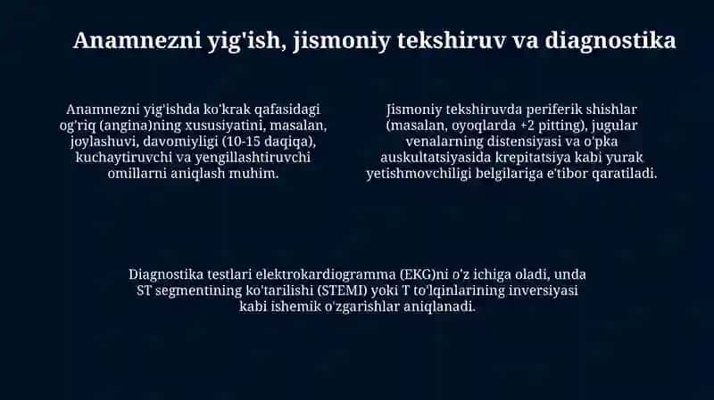 Yurak qon - tomir tizimi kasalliklarida bemorlarni parvarish qilish va kuzatuvi 4