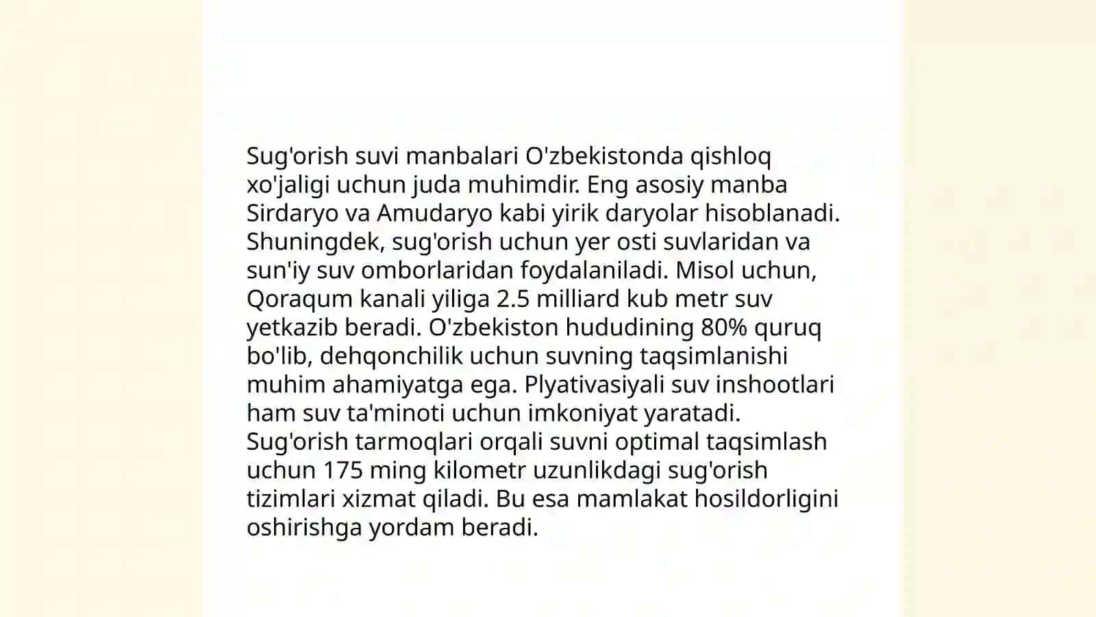 Sugorish normalari 4