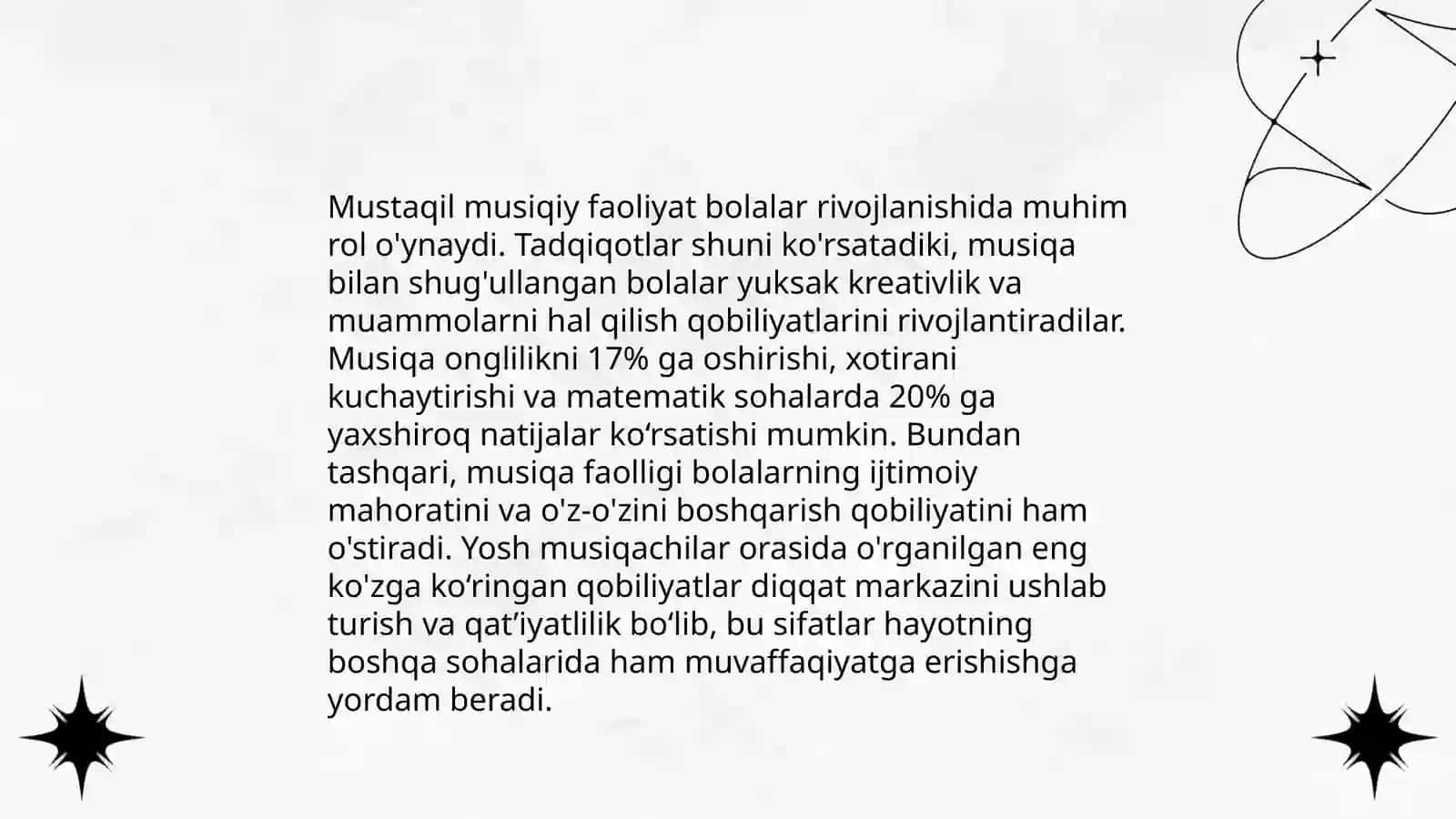 Bolalarning mustaqil musiqiy faoliyatining mohiyati 4