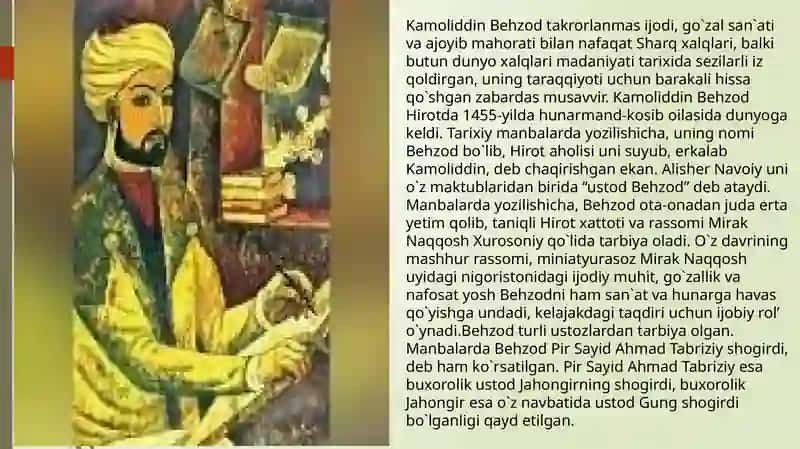 Kamoliddin Behzod va Minyatura sa'nati 4