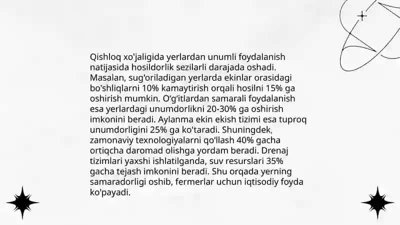 Qisqa rotatsiyali almashlab ekish tizimi 4