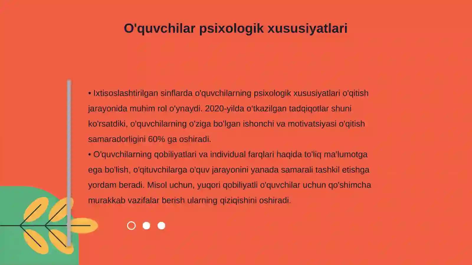 Ixtisoslashtirilgan boshlangich sinflarda matematika o’qitishni pedagogik psixologik jihatlari 4