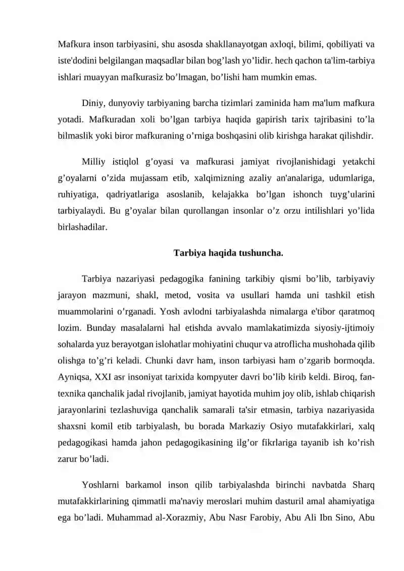 Tarbiya jarayoni samaradorligi 4