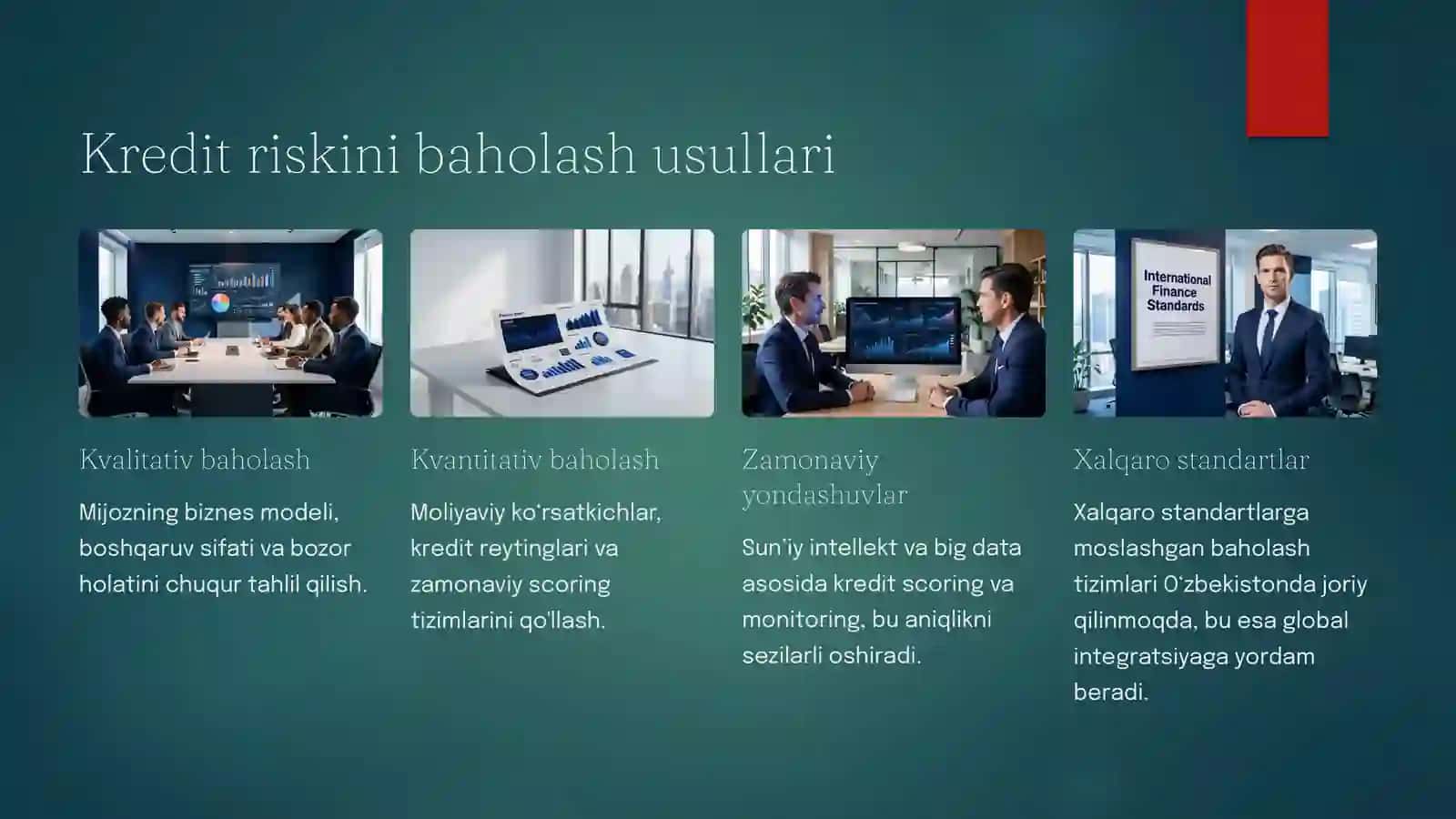 Kredit riski va uni boshqarish usullari 4