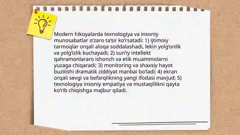 Modern hikoyalar 4