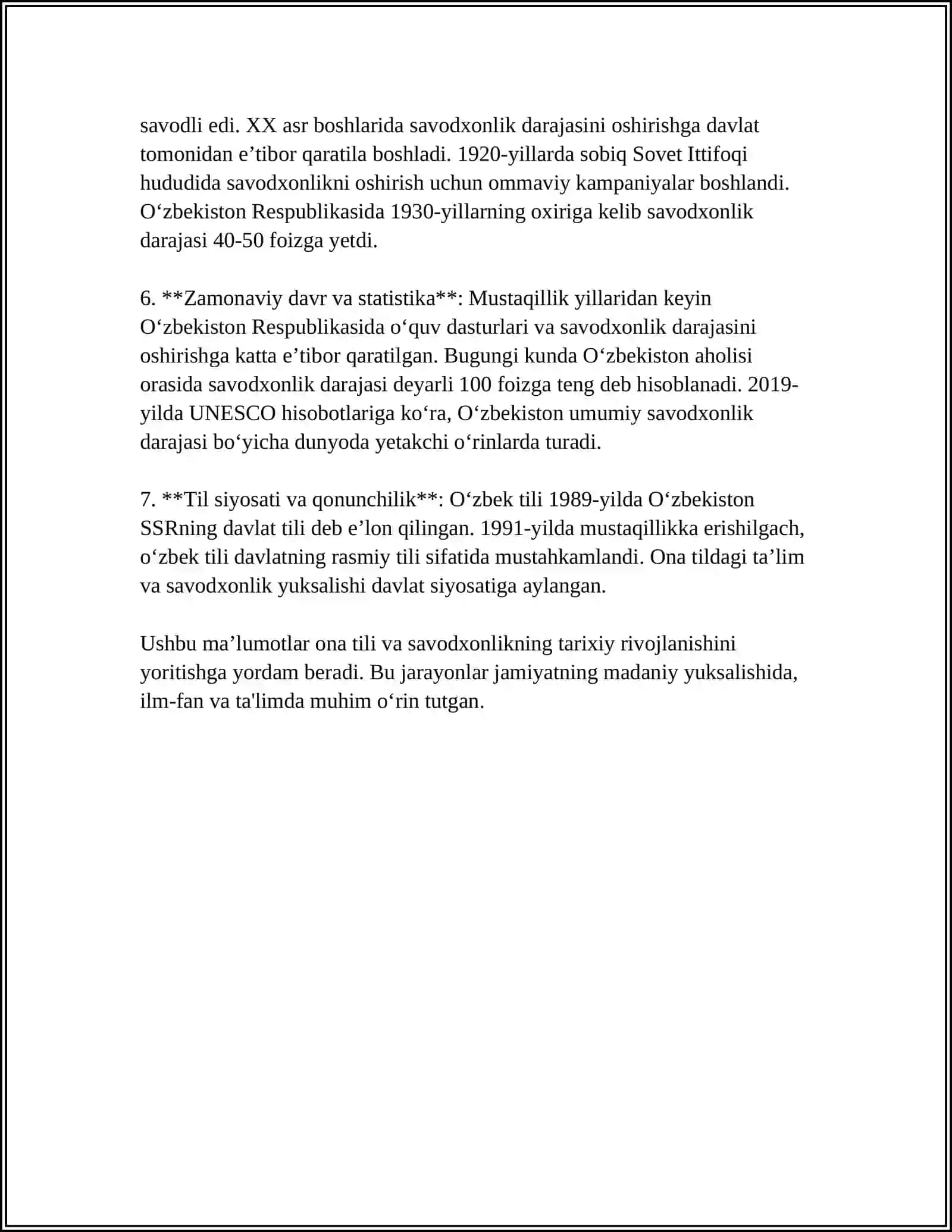 ONA TILI VA OQISH SAVODXONLIGINI OQITISH METODIKASINING ILMIY ASOSLARI 4