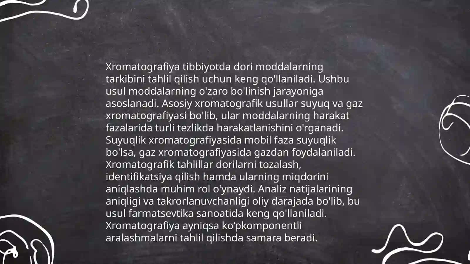 XROMATOGRAFIYANING TIBBIY IZLANISHLARDAGI IMKONIYATLARI 4
