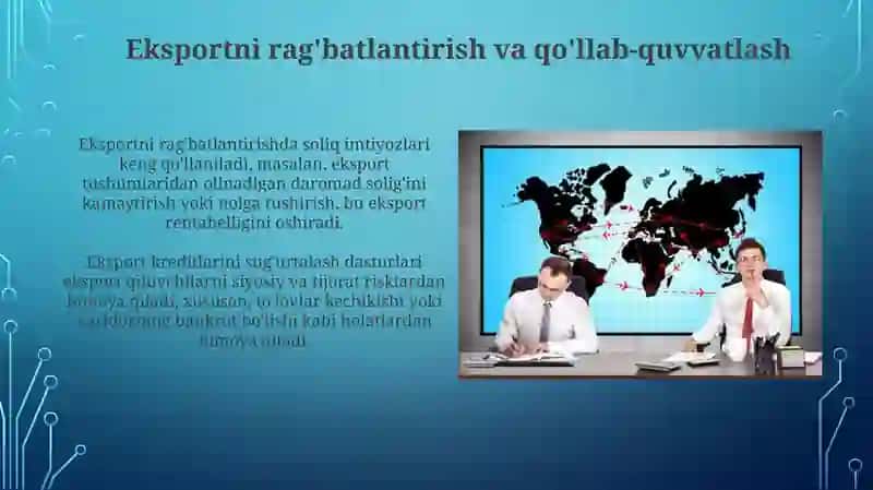 Xorijiy iqtisodiy faoliyatni boshqarish va tartibga solishning tendentsiyalari va istiqbollari 4
