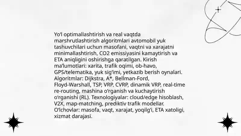 Avtomobil yuk tashuvchilari uchun GPS asosidagi yuk kuzatuv tizimini ishlab chiqish 4