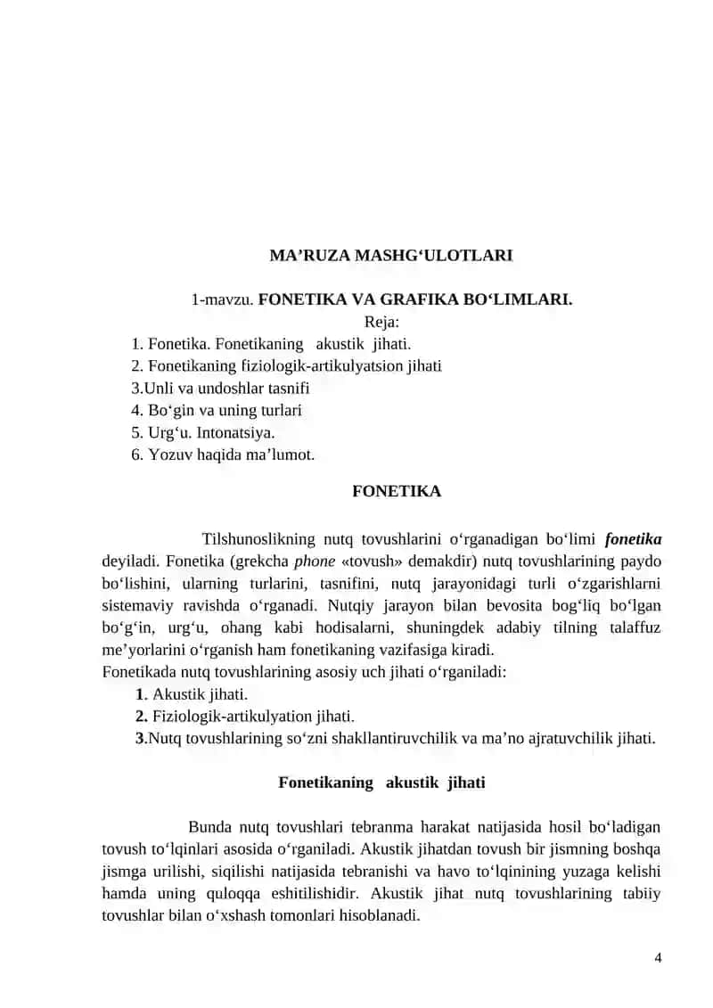 ONA TILI PRAKTIKUMI 4
