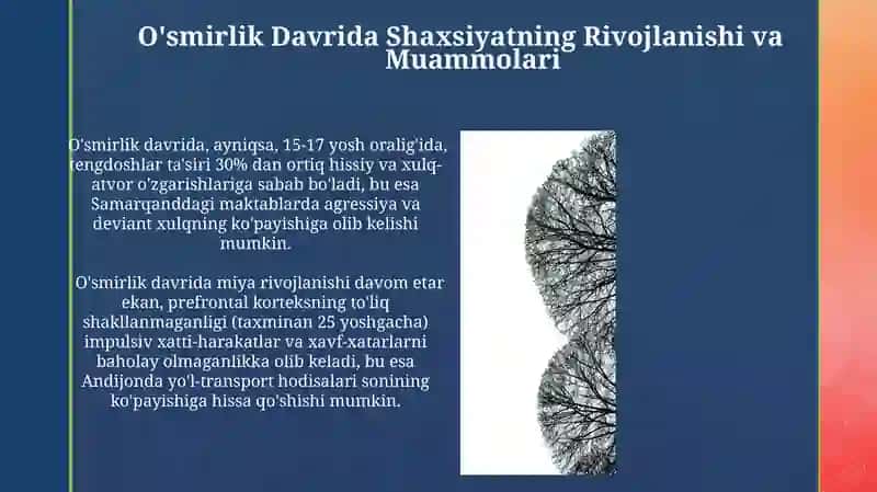 Shaxs psixologiyasi ontogenezda rivojlanishi 4