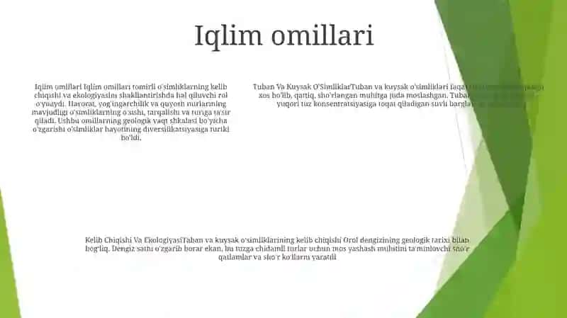 Tuban Va Kuysak OʻSimliklarning Kelib Chiqishi Va Ekologiyasi 4