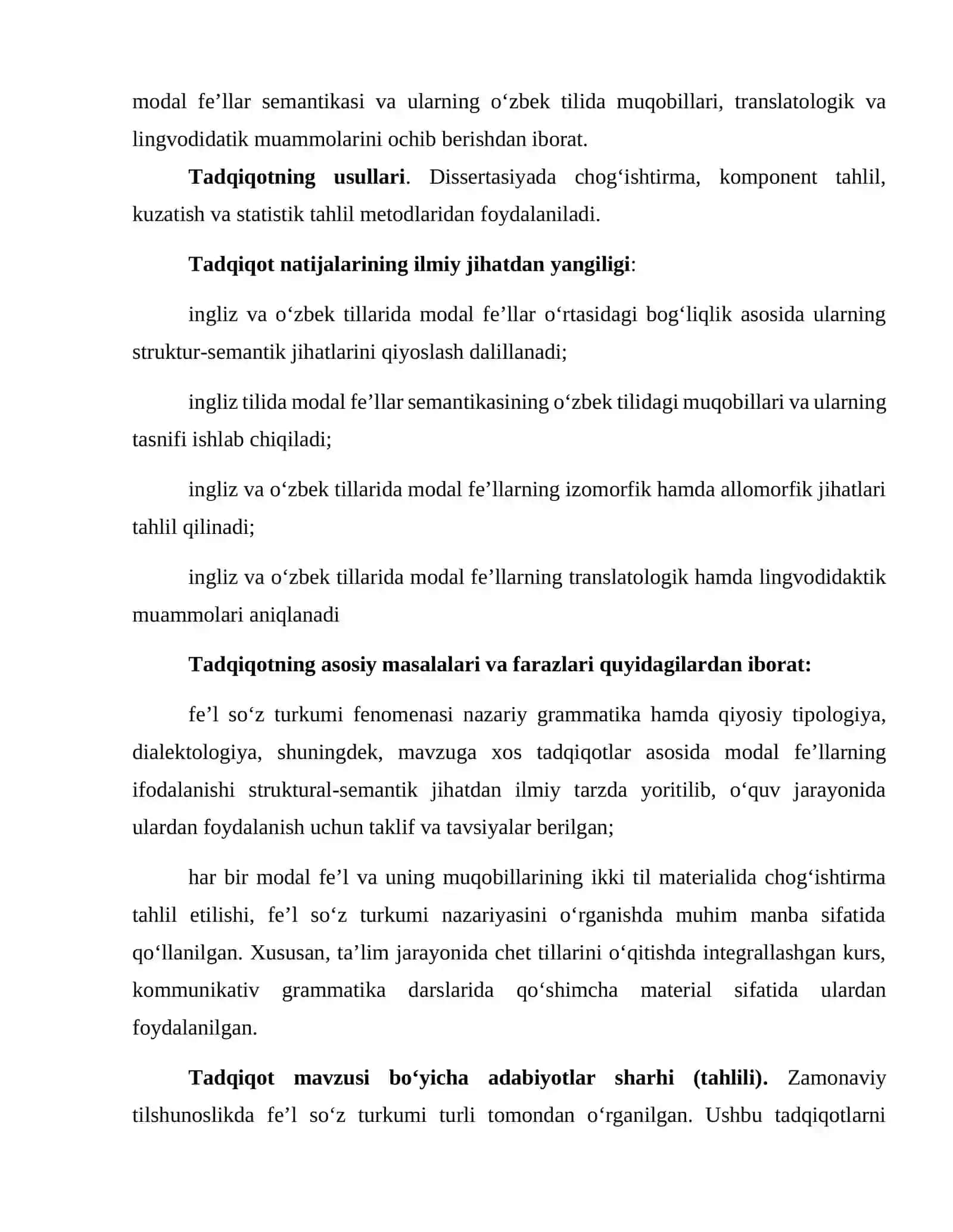 INGLIZ TILIDAGI MODAL FE’LLAR SEMANTIKASI VA ULARNING O‘ZBEK TILIDAGI MUQOBILLARI 4