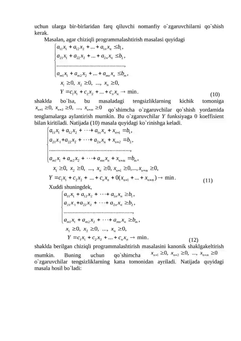Chiziqli programmalashtirish 4
