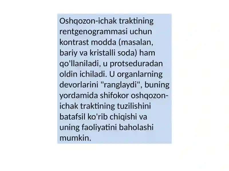 Oshqozon-ichak traktining rentgenologik tekshiruvi 4