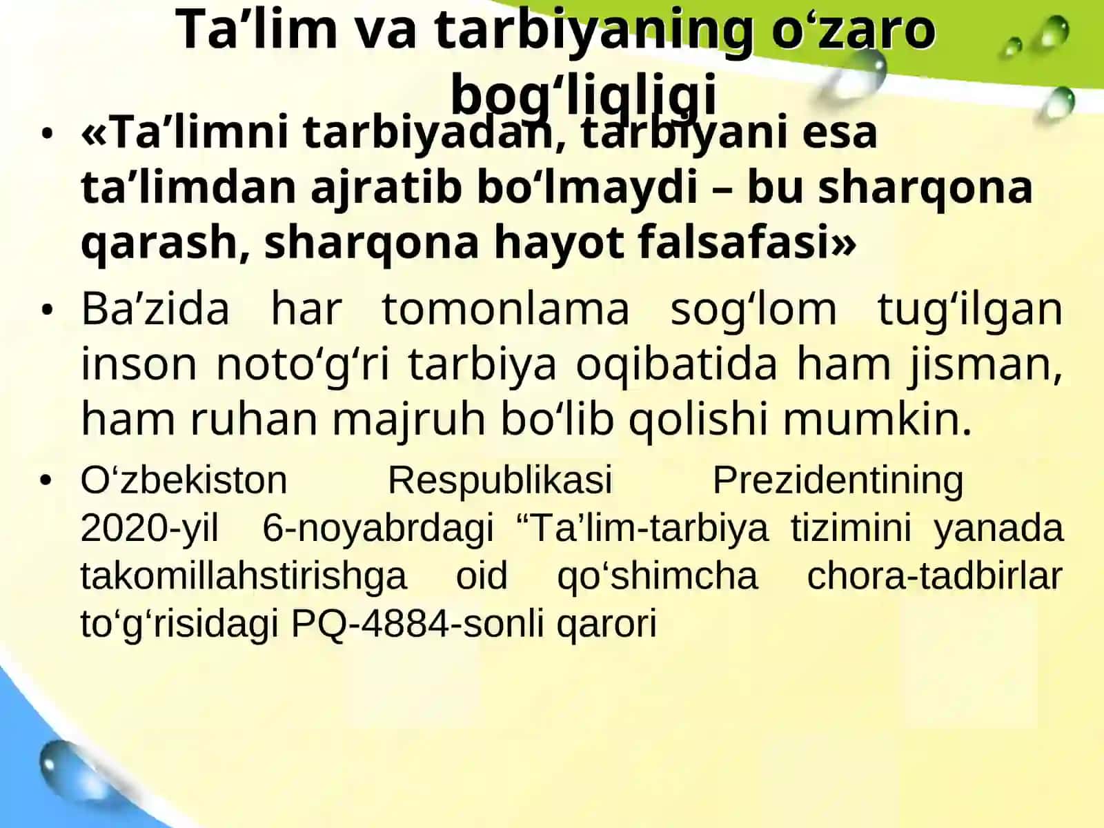 Tarbiya psixologiyasi: maqsadi, vositalari va metodlari 4
