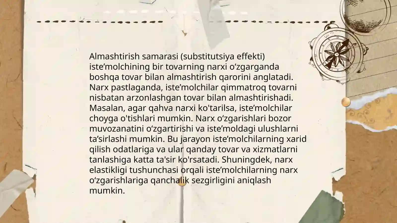 Daromad samarasi va almashtirish samarasi 4