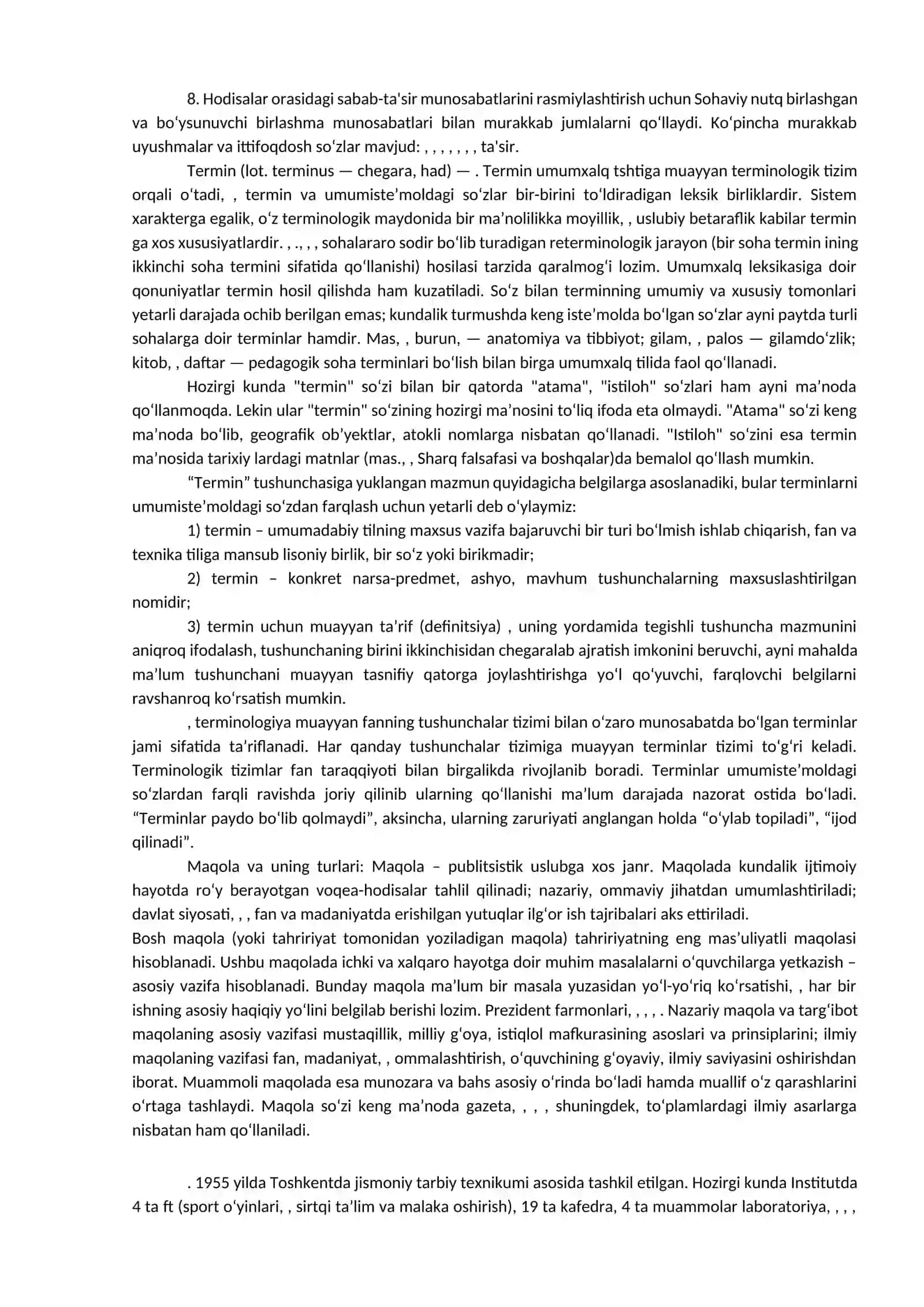 Ilmiy uslub va sohaviy terminlar 4